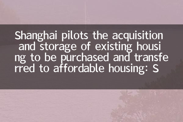 Shanghai -Piloten Die Übernahme und Lagerung bestehender Wohnungen zu erwirken und auf erschwingliche Wohnraum zu übertragen: Spezielle Anleihenfonds unterstützen Immobilienunternehmen zur Lösung von Inventar