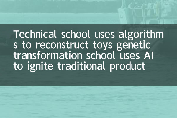 Die technische Schule verwendet Algorithmen, um die genetische Transformationsschule der Spielzeug zu rekonstruieren, um die traditionelle Produktionskapazität zu entzünden