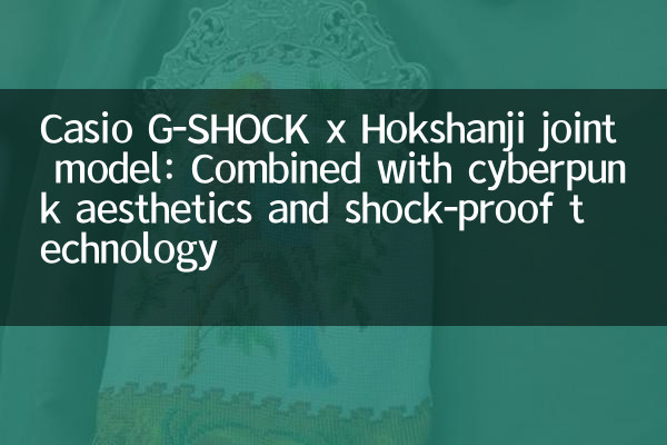CASIO G-Shock X Hokshanji Joint Modell: Kombiniert mit Cyberpunk-Ästhetik und schockdes Technologie