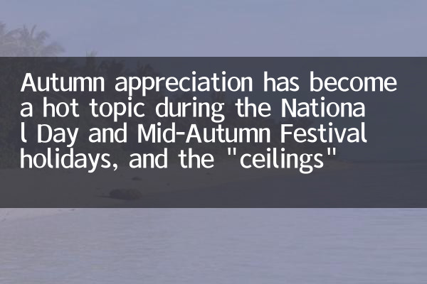 Die Herbst-Wertschätzung ist zu einem heißen Thema während der Feiertage des Nationalfeiertags und der Mitte der Autumn-Festival geworden, und die 