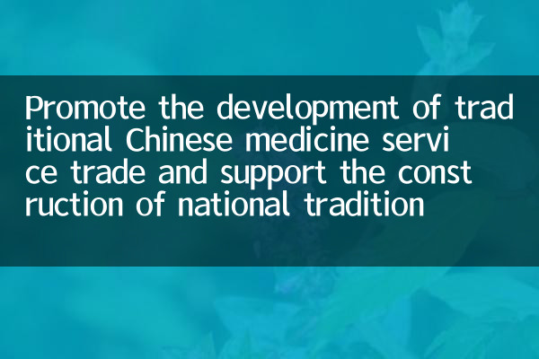 Förderung der Entwicklung des traditionellen Handels mit chinesischem Medizindienst und unterstützt den Bau der nationalen traditionellen Exportbasen für chinesische Medizinische Dienstleistungen