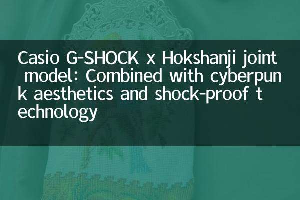 CASIO G-Shock X Hokshanji Joint Modell: Kombiniert mit Cyberpunk-Ästhetik und schockdes Technologie